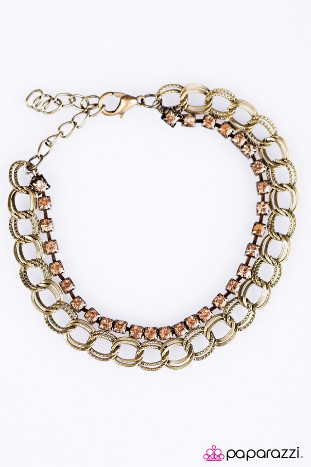 Paparazzi ♥ Double Time - Brass ♥ Bracelet