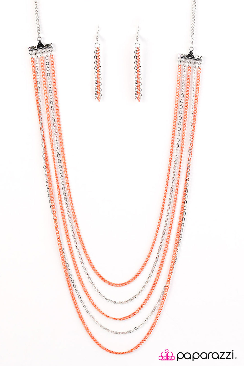 Paparazzi ♥ The Rebel In Me - Orange ♥ Necklace