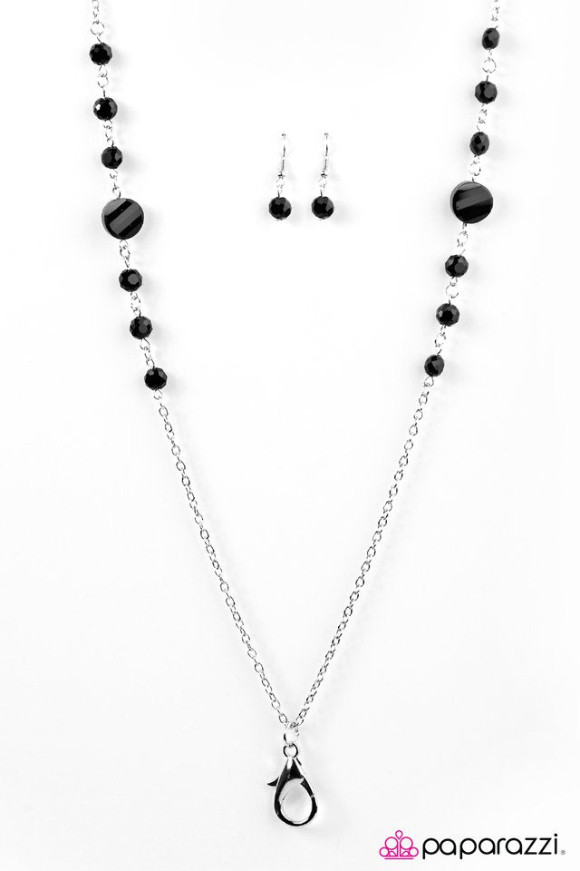 Paparazzi ♥ More Mimosas - Black Lanyard ♥ Lanyard