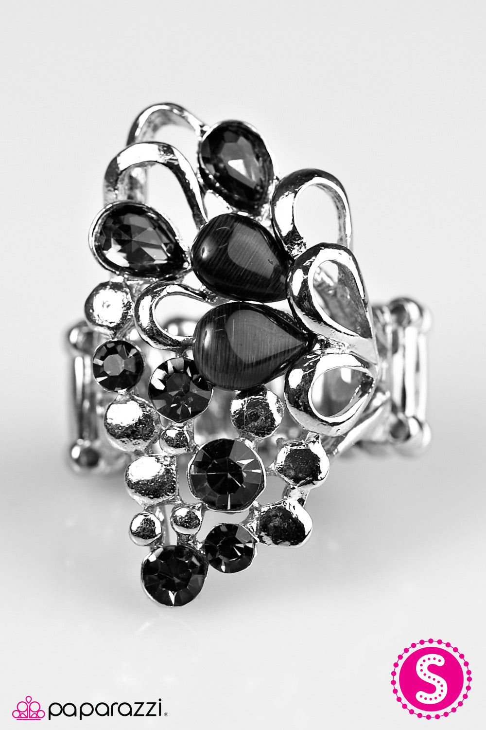 Paparazzi ♥ Sparkle Splash - Black ♥ Ring