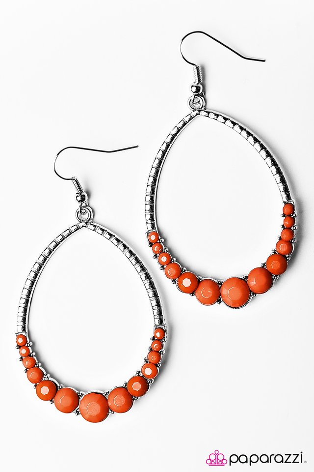 Paparazzi ♥ Tears of My Enemies - Orange ♥ Earrings