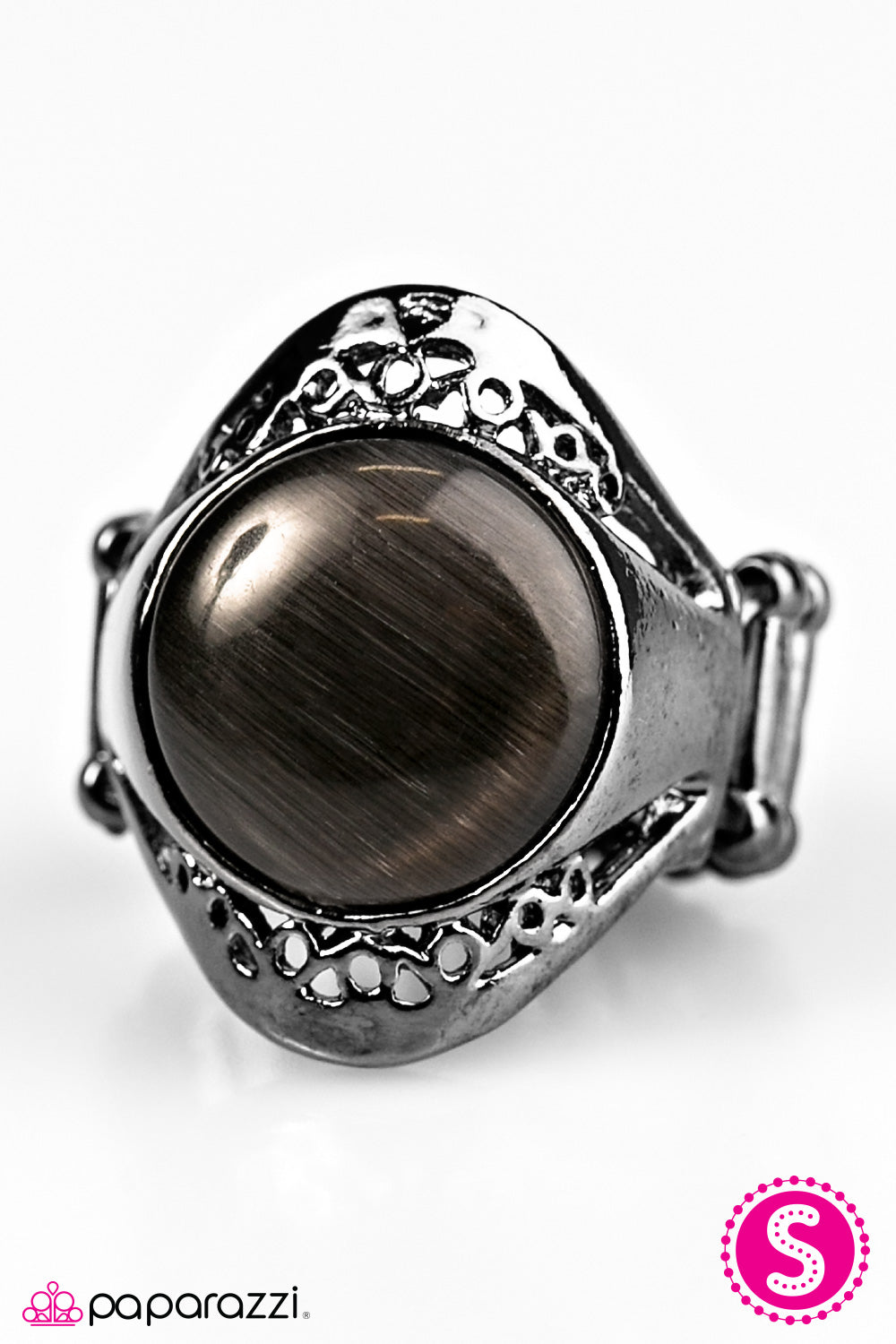 Paparazzi ♥ MOON Over! - Black ♥ Ring
