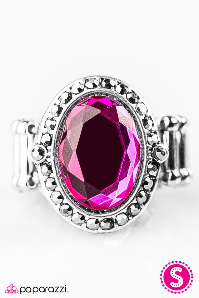 Paparazzi ♥ Strike A JUXTAPOSE - Pink ♥ Ring-product_sku