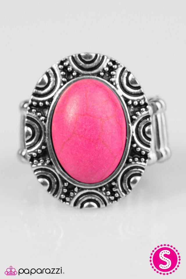 Paparazzi ♥ Dune Chaser - Pink ♥ Ring-product_sku
