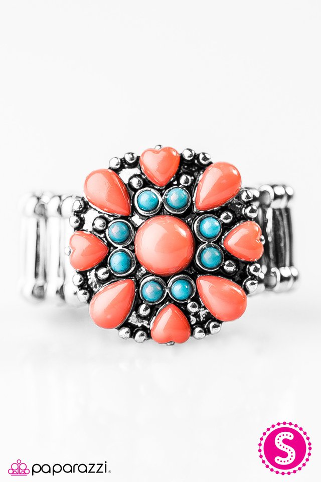 Paparazzi ♥ Summer Haze - Orange ♥ Ring