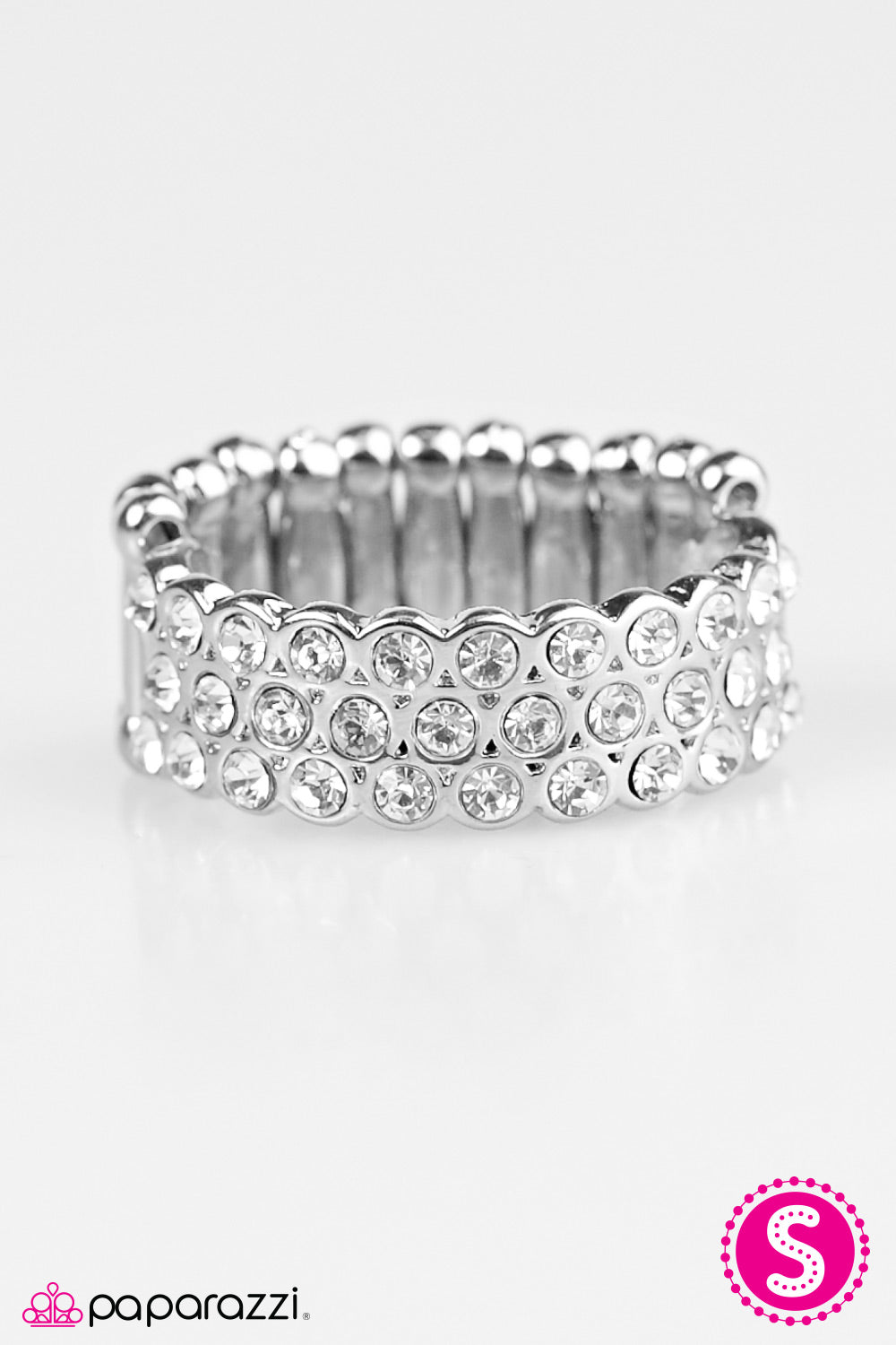 Paparazzi ♥ Champagne and Candlelight - White ♥ Ring