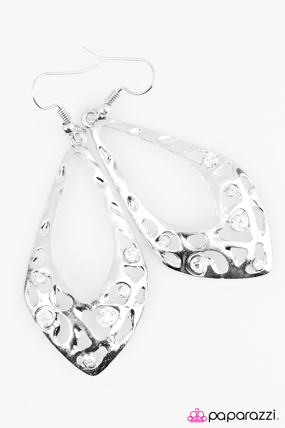 Paparazzi ♥ Dont Flatter Yourself - White ♥ Earrings