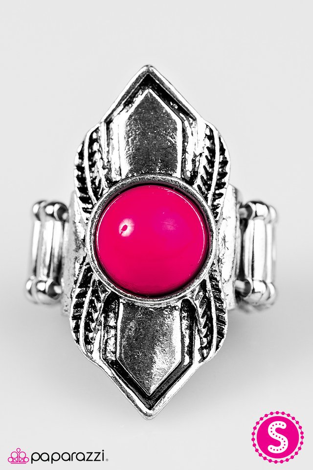 Paparazzi ♥ BEAD Courageous - Pink ♥ Ring