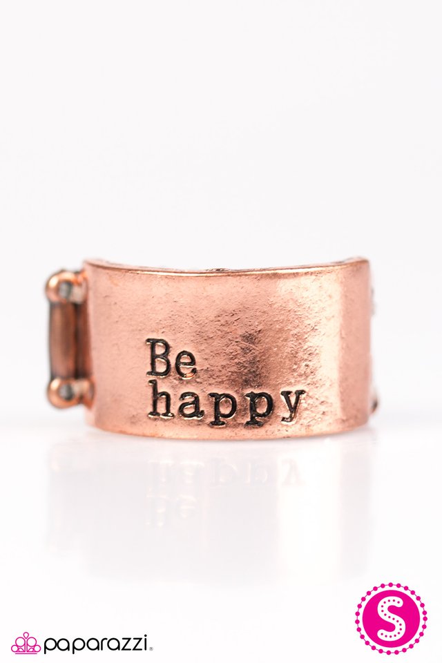 Paparazzi ♥ Be Happy - Copper ♥ Ring