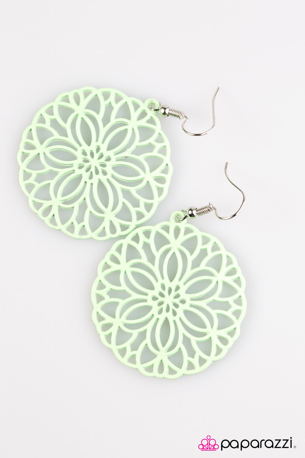 Paparazzi ♥ Having A Merry Time - Green ♥ Earrings-product_sku