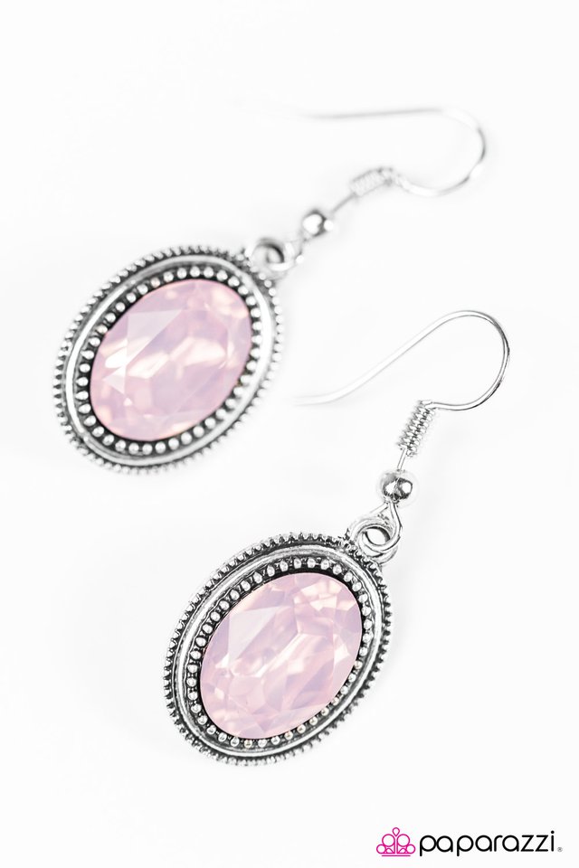 Paparazzi ♥ Galactic Glam - Pink ♥ Earrings