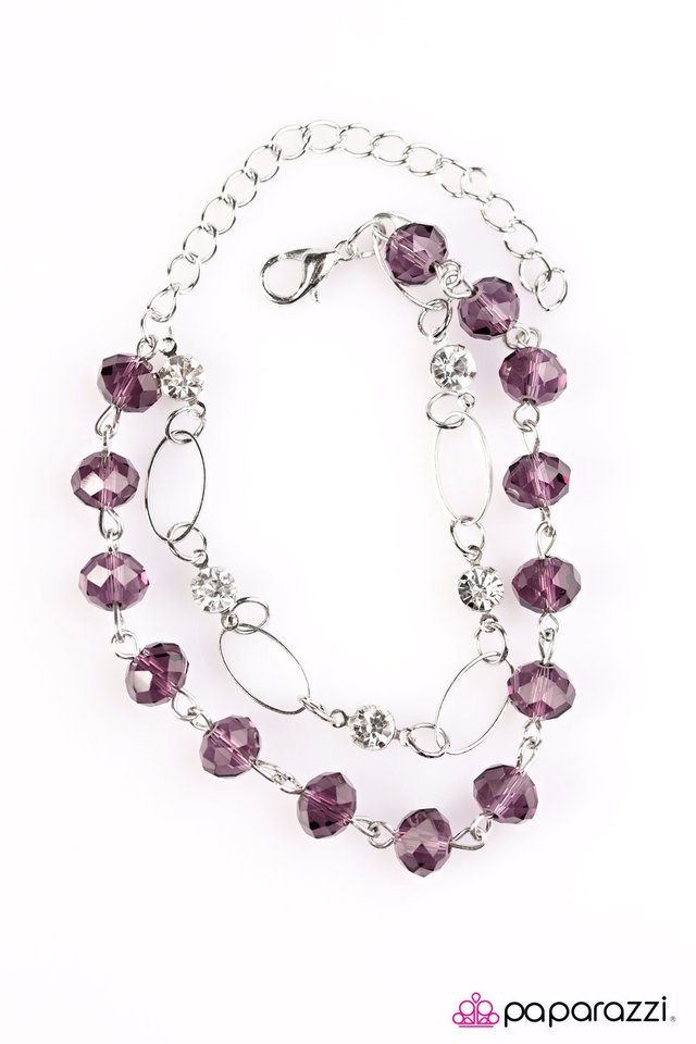 Paparazzi ♥ Rich Beyond Your GLITZY-est Dreams - Purple ♥ Bracelet