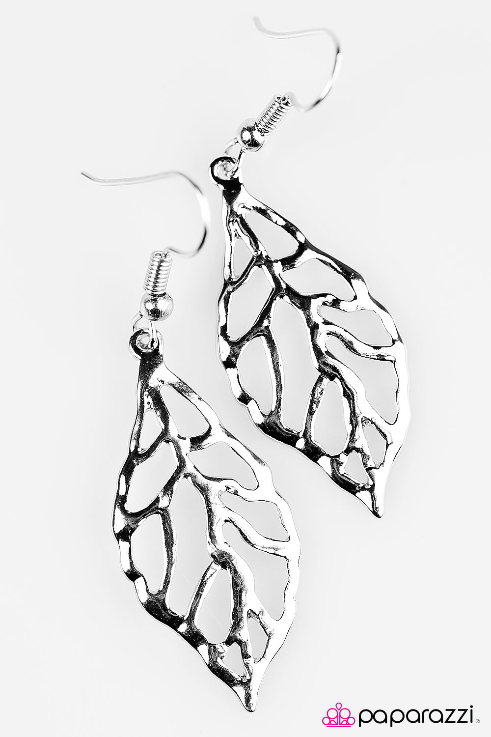 Paparazzi ♥ BeLEAF In Me - Silver ♥ Earrings-product_sku