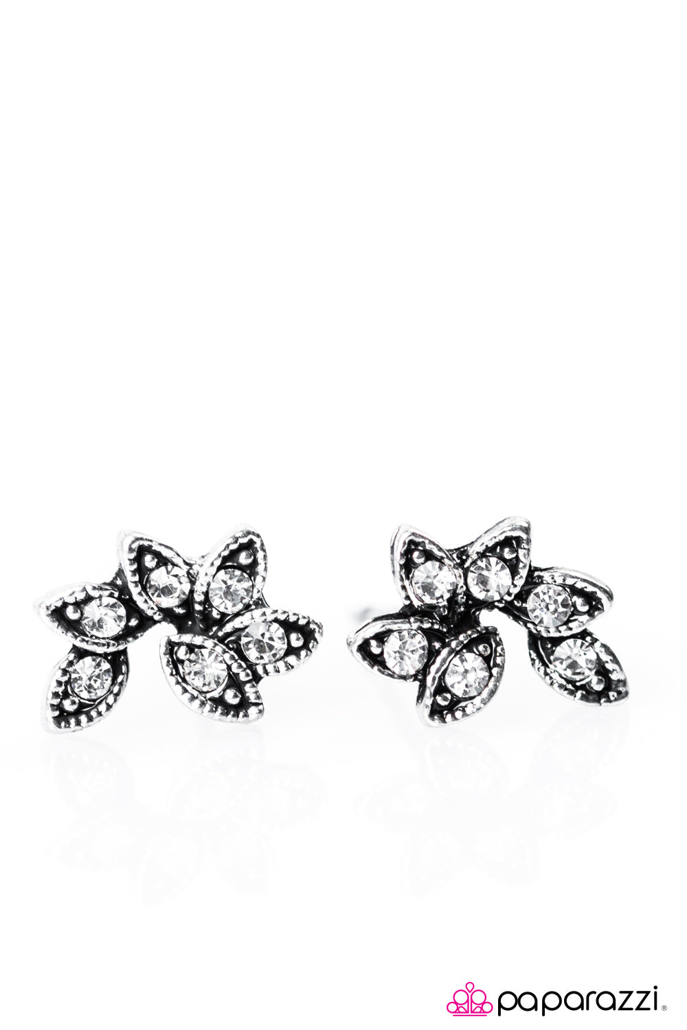 Paparazzi ♥ Shimmery Seasons - White Post ♥ Post Earrings