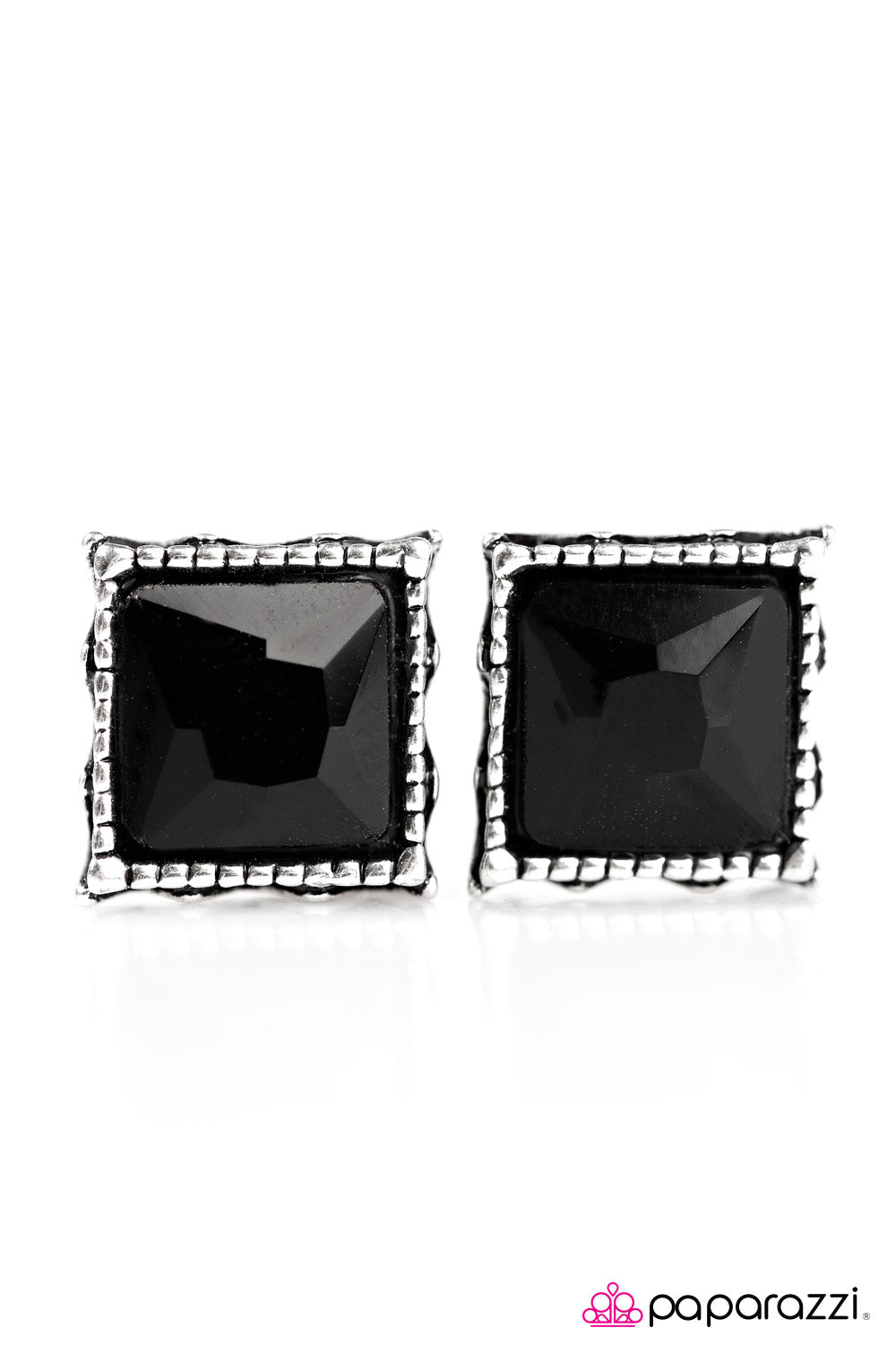 Paparazzi ♥ Own The Show - Black Post ♥ Post Earrings