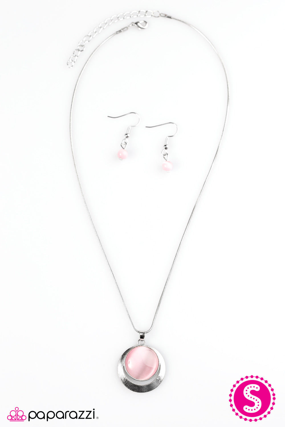 Paparazzi ♥ Lunar Eclipse - Pink ♥ Necklace