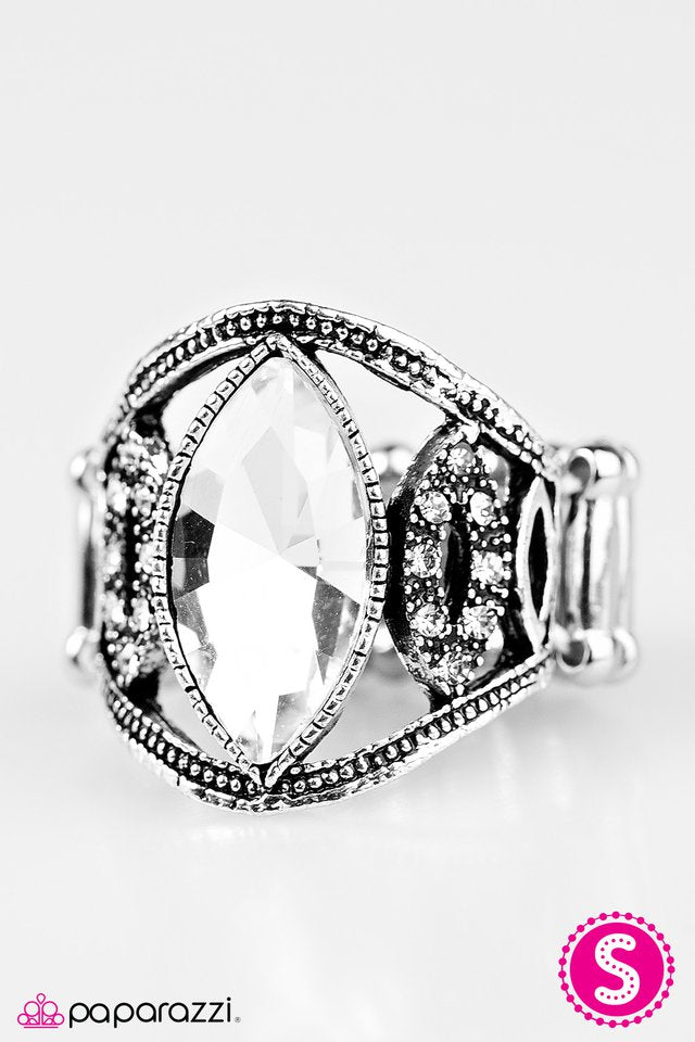 Paparazzi ♥ Ill Have A Martini - White ♥ Ring