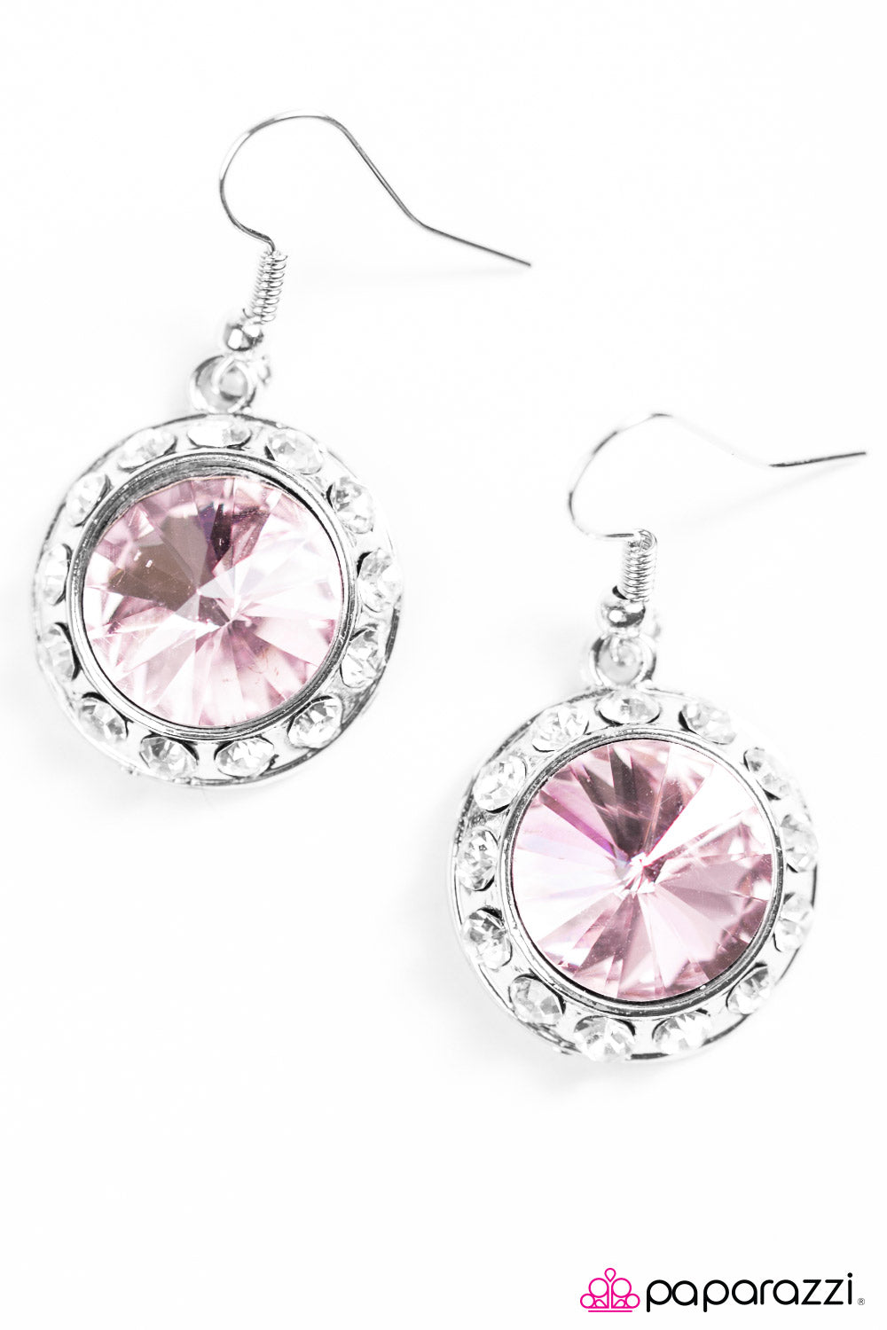 Paparazzi ♥ Turn on the Sparkle - Pink ♥ Earrings