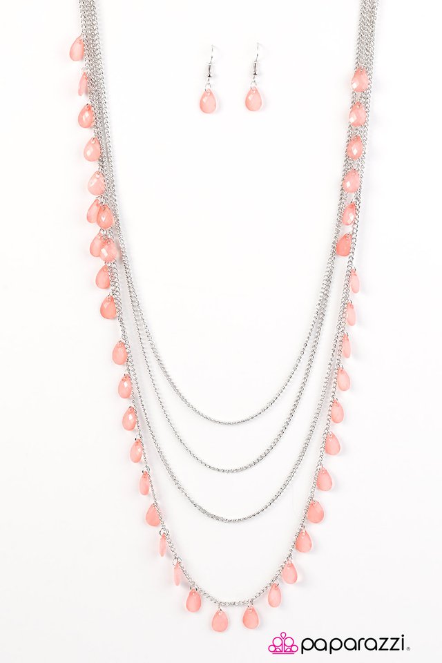 Paparazzi ♥ Summer Showers - Orange ♥ Necklace