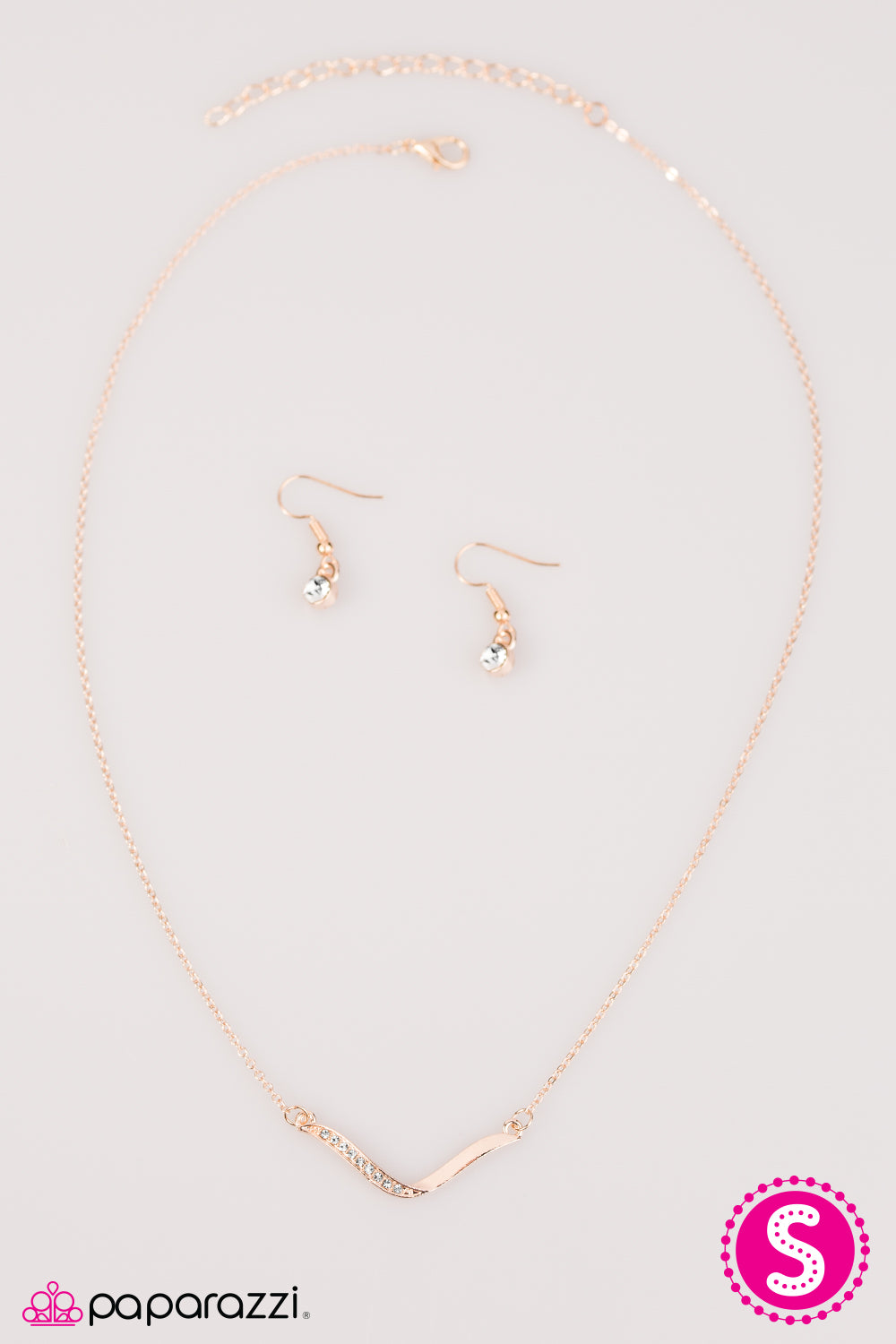 Paparazzi ♥ Find Your Wings - Rose Gold ♥ Necklace