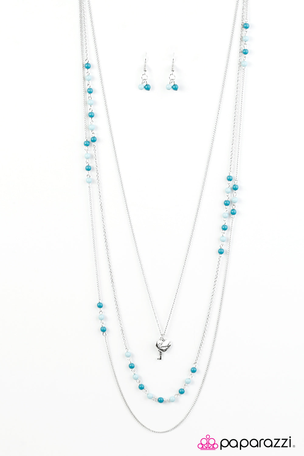 Paparazzi ♥ A Lovely Time - Blue ♥ Necklace