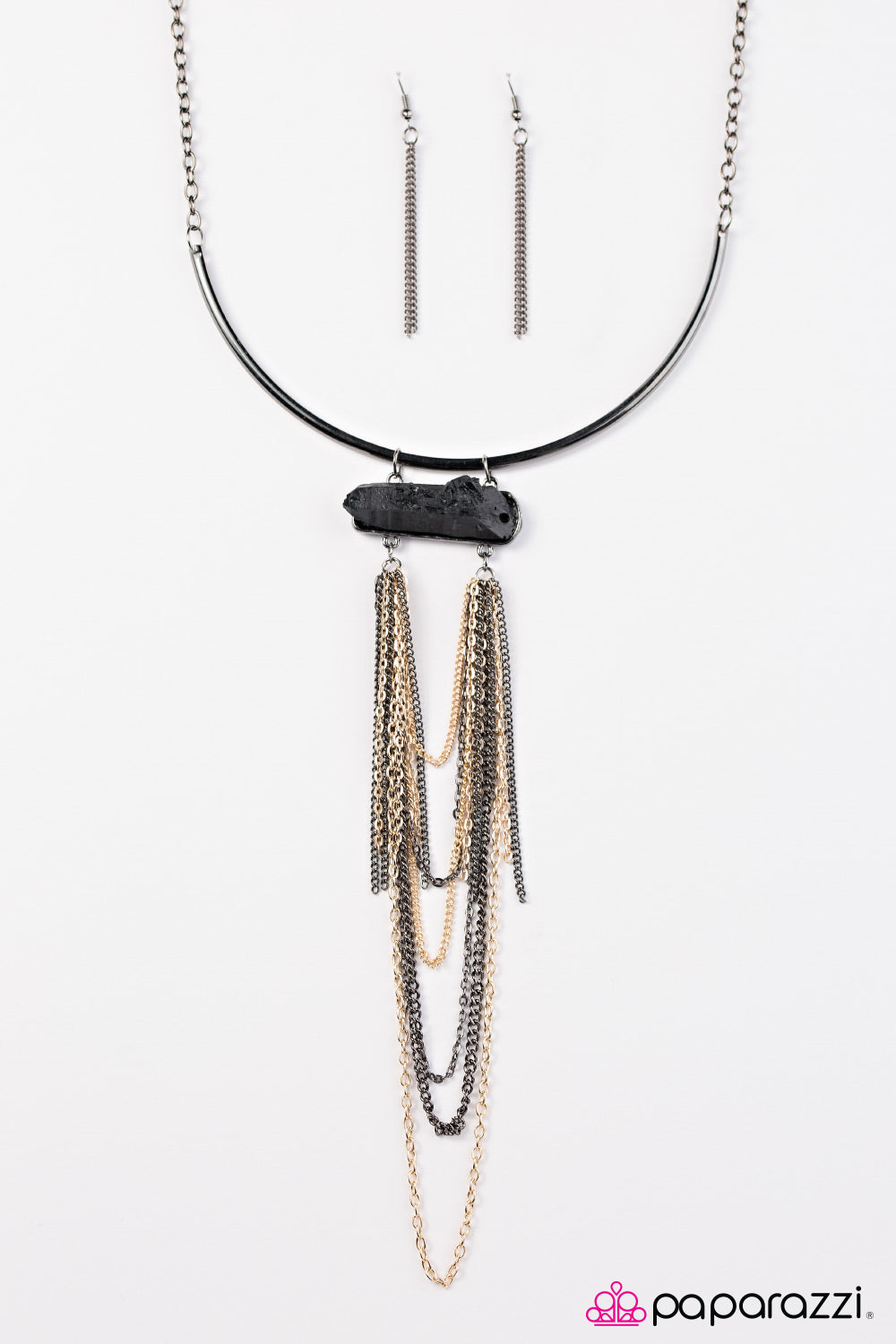 Paparazzi ♥ First EMPRESS-ions - Black ♥ Necklace-product_sku