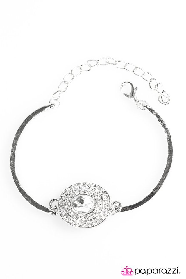 Paparazzi ♥ Living Large - White ♥ Bracelet