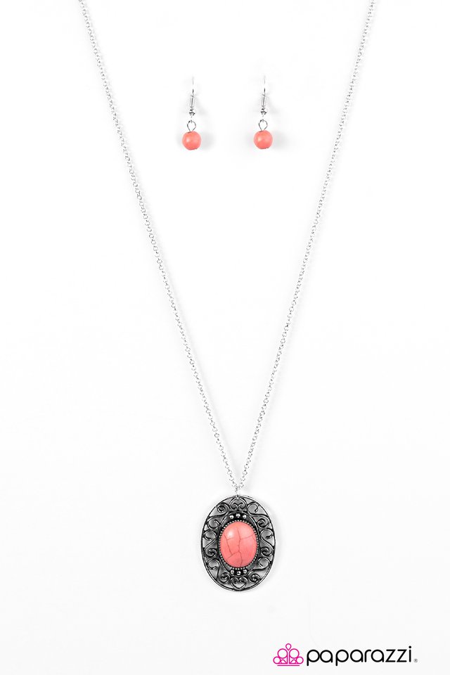 Paparazzi ♥ Adjust Your ALTITUDE - Orange ♥ Necklace