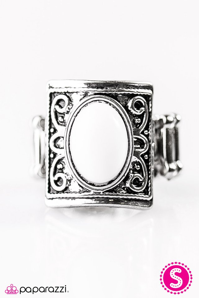 Paparazzi ♥ Color Me Courageous - White ♥ Ring