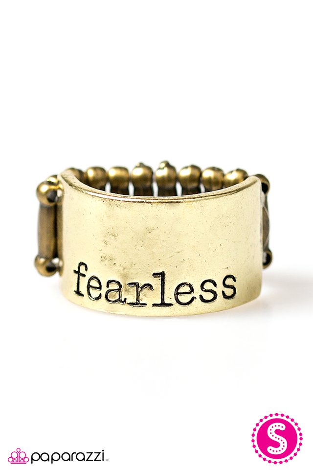 Paparazzi ♥ Fearlessly Fashionable - Brass ♥ Ring