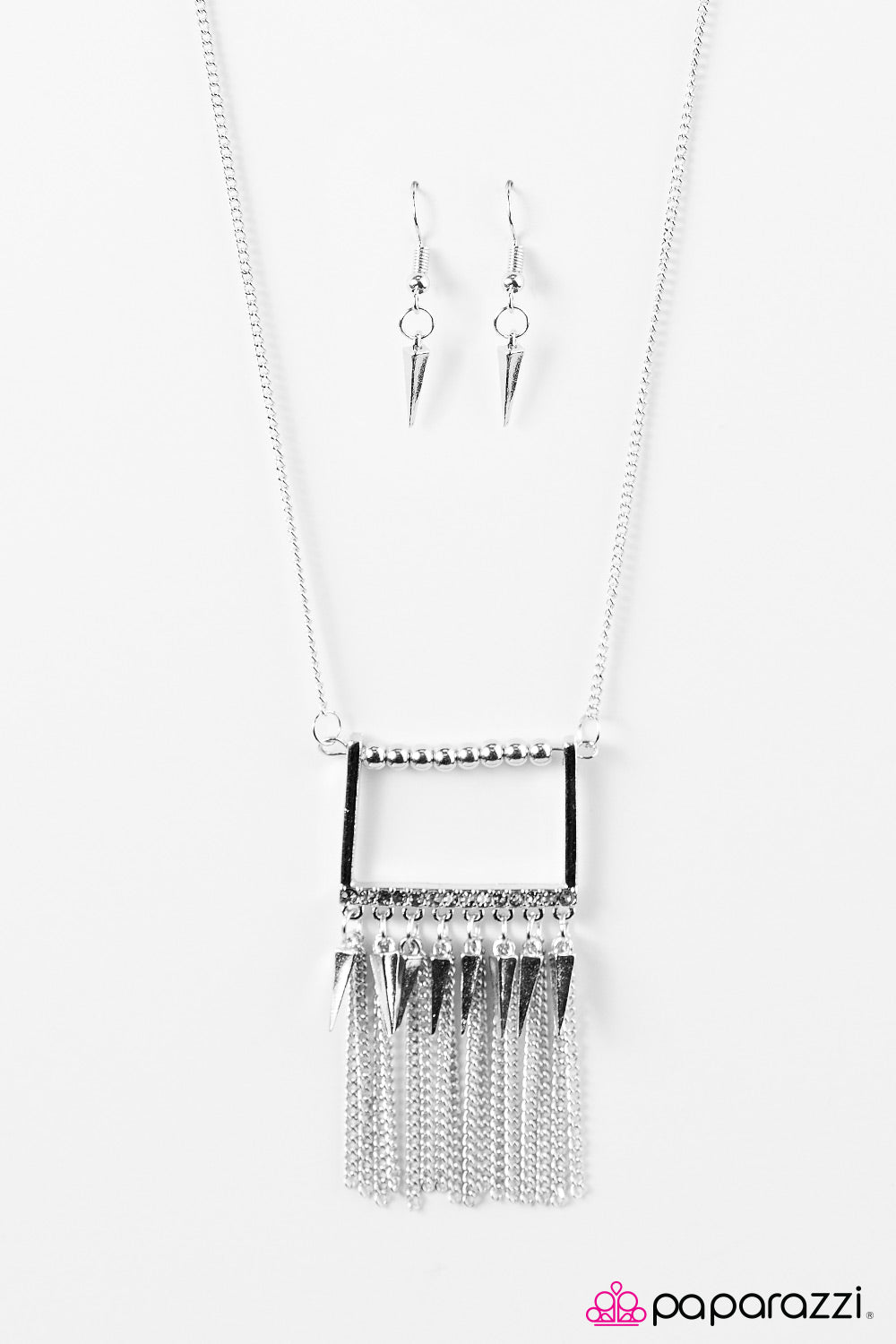 Paparazzi ♥ Sharp Sophistication - Silver ♥ Necklace-product_sku