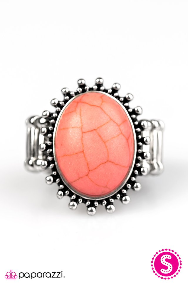 Paparazzi ♥ Sandstone Mountains - Orange ♥ Ring