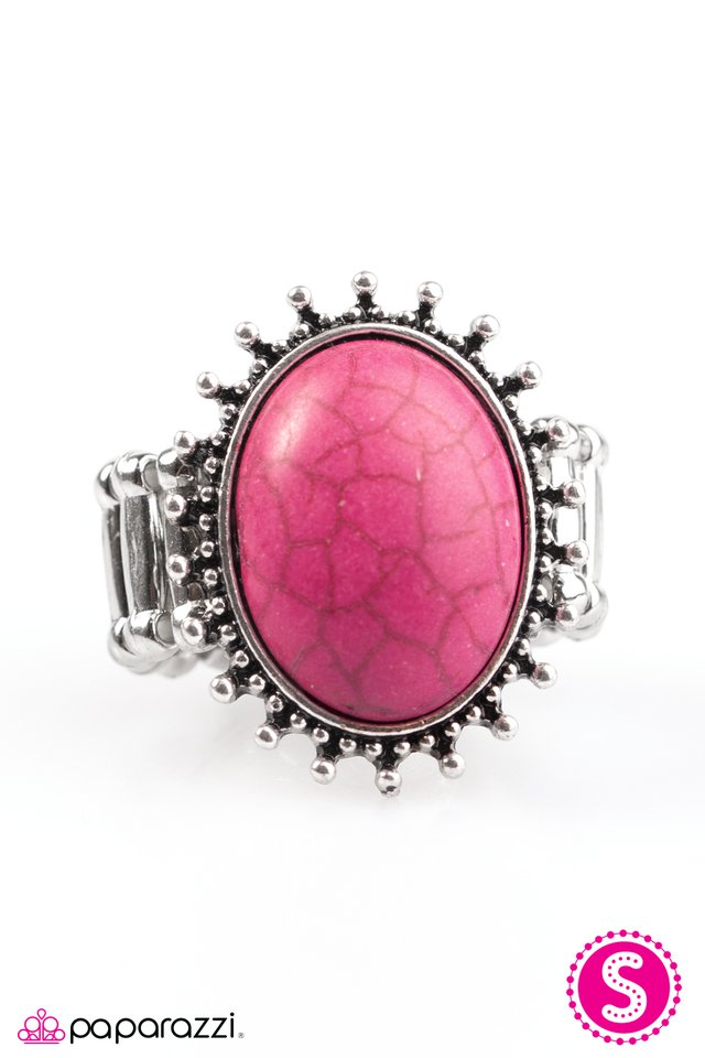 Paparazzi ♥ Sandstone Mountains - Pink ♥ Ring
