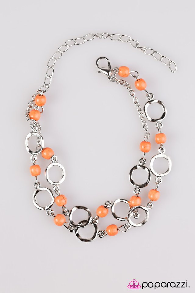 Paparazzi ♥ Beach Therapy - Orange ♥ Bracelet-product_sku