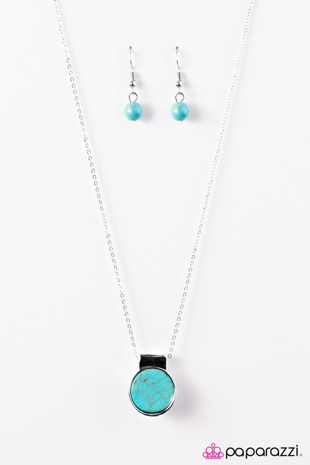 Paparazzi ♥ Mojave Pools - Blue ♥ Necklace-product_sku