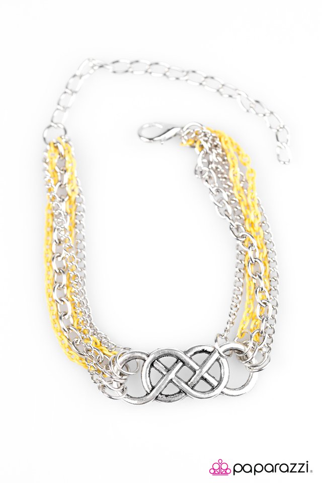 Paparazzi ♥ Colorful Collaboration - Yellow ♥ Bracelet