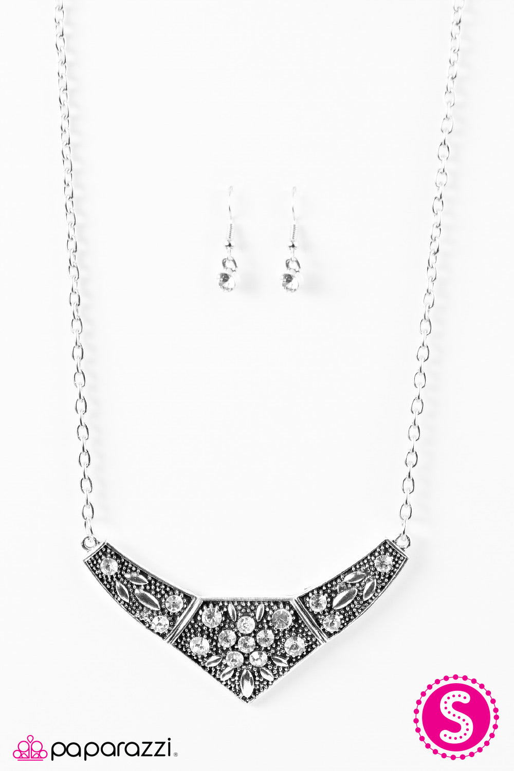 Paparazzi ♥ Born To Shimmer - White ♥ Necklace
