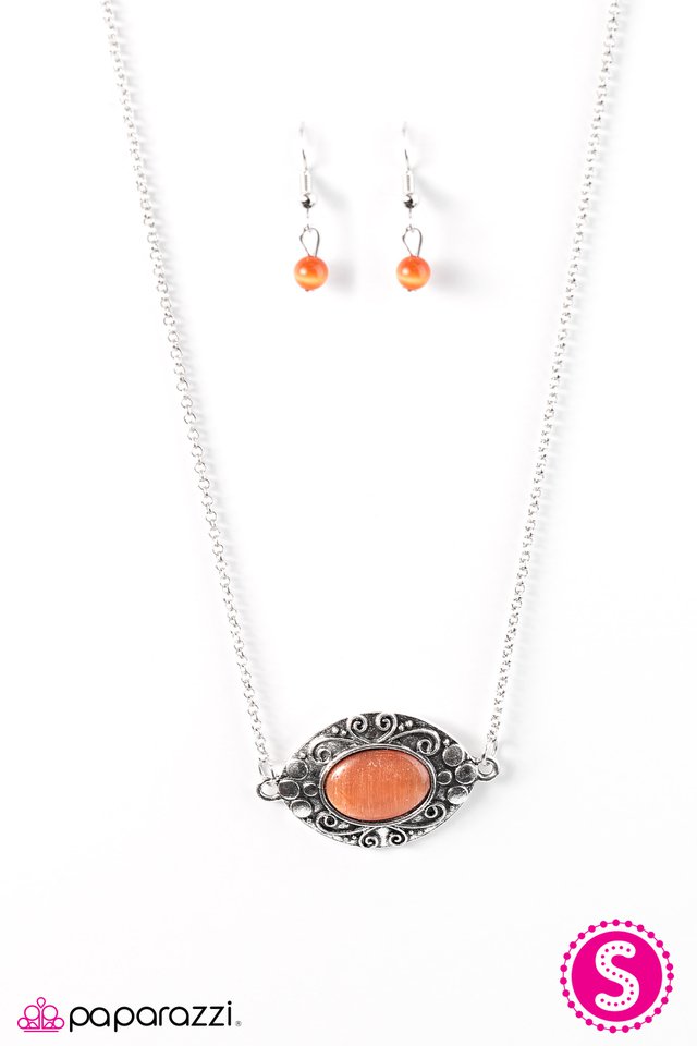 Paparazzi ♥ How GLOW Can You Go? - Orange ♥ Necklace-product_sku