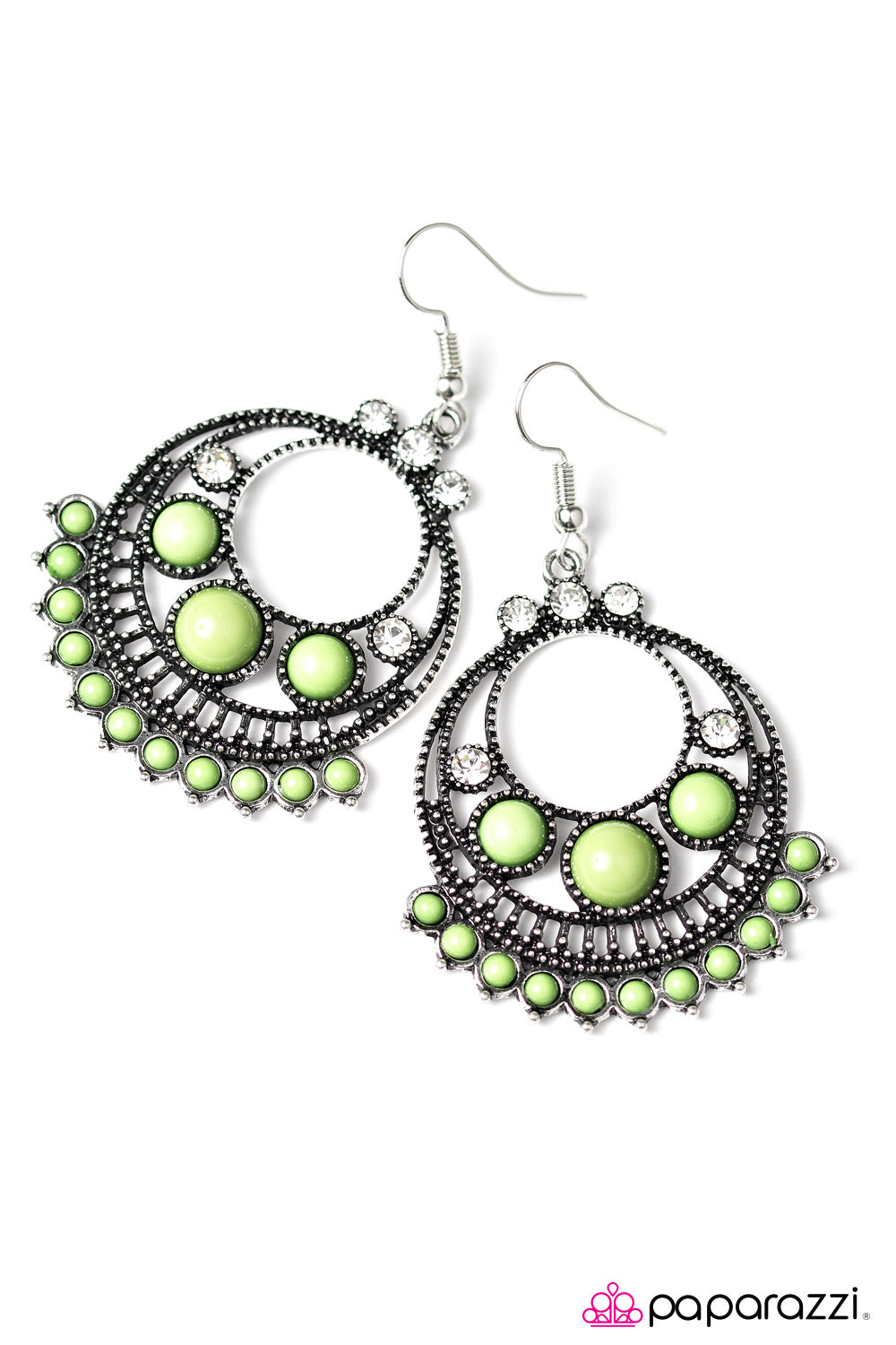 Paparazzi ♥ Dont Give A GLAM - Green ♥ Earrings
