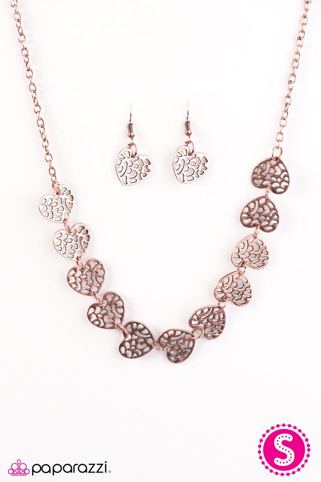 Paparazzi ♥ With My HOLE Heart - Copper ♥ Necklace