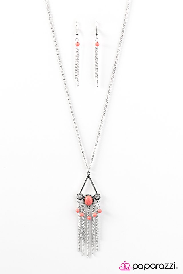 Paparazzi ♥ Be A Little Wild - Orange ♥ Necklace
