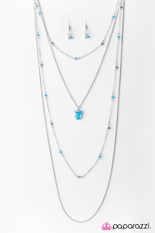 Paparazzi ♥ Stay Fancy - Blue ♥ Necklace