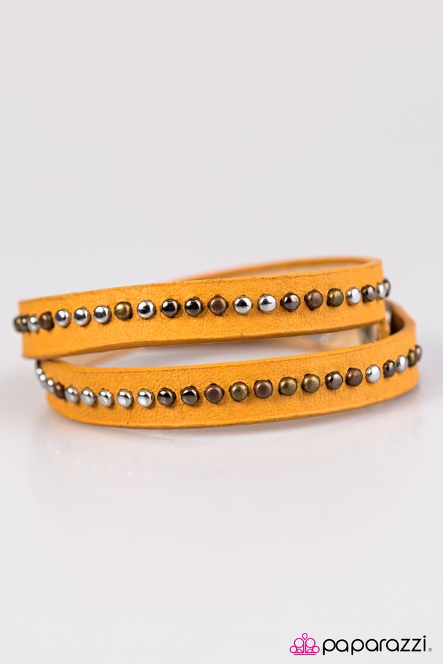 Paparazzi ♥ Cowgirl Up - Yellow ♥ Bracelet-product_sku