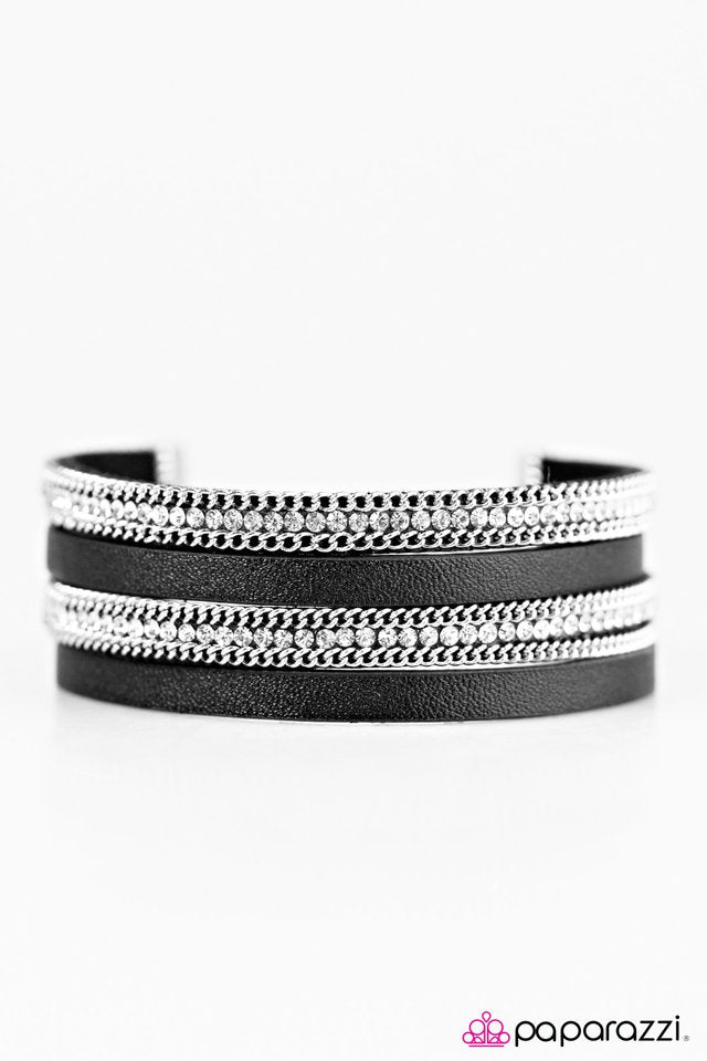 Paparazzi ♥ Flash Mob Fashion - Black ♥ Bracelet