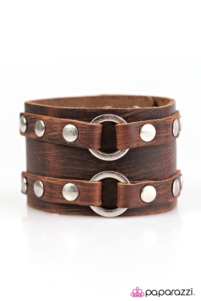 Paparazzi ♥ Rogue Rider - Brown ♥ Bracelet