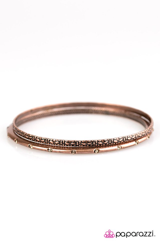 Paparazzi ♥ Glitz Royale - Copper ♥ Bracelet