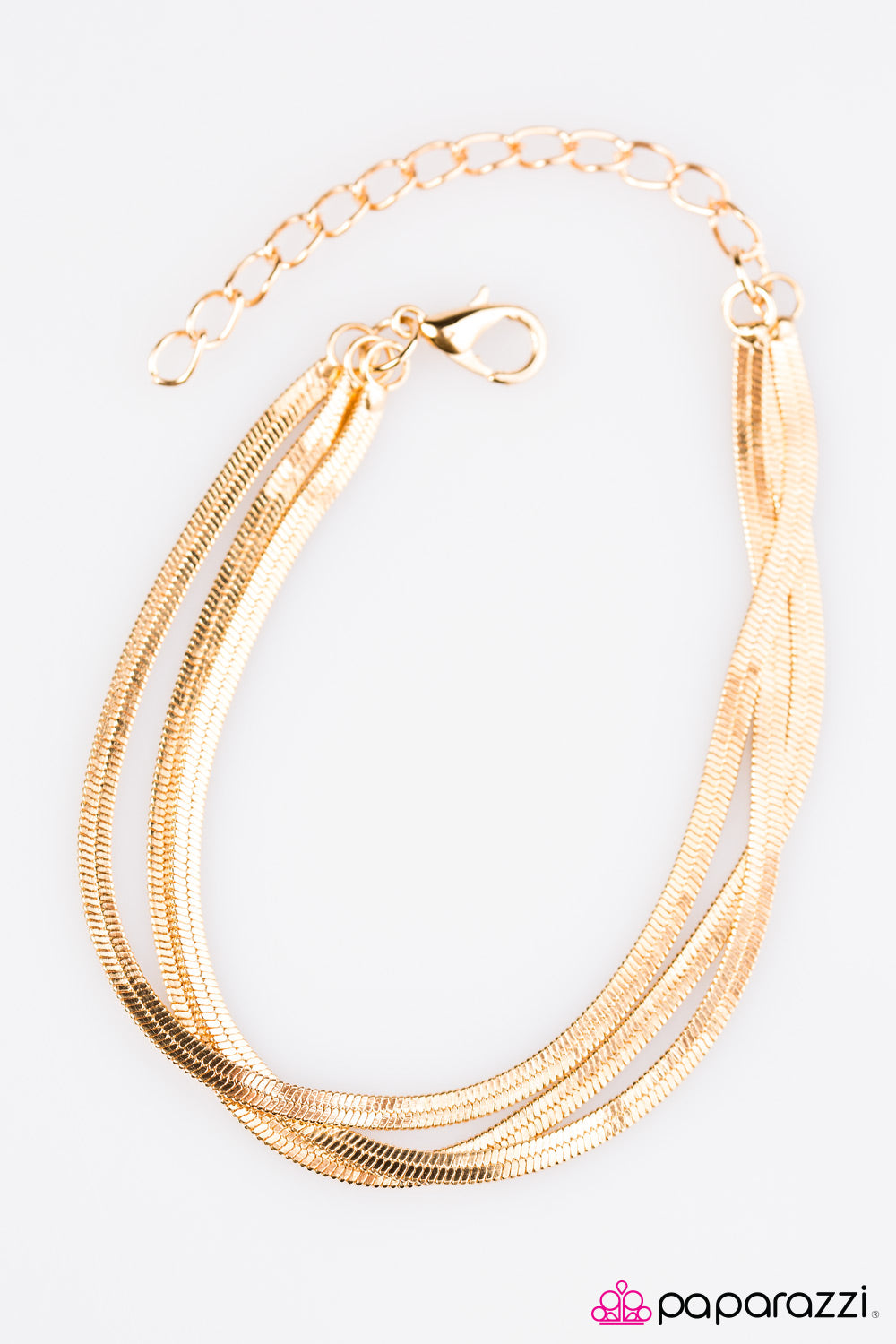 Paparazzi ♥ Slithering Shimmer - Gold ♥ Bracelet
