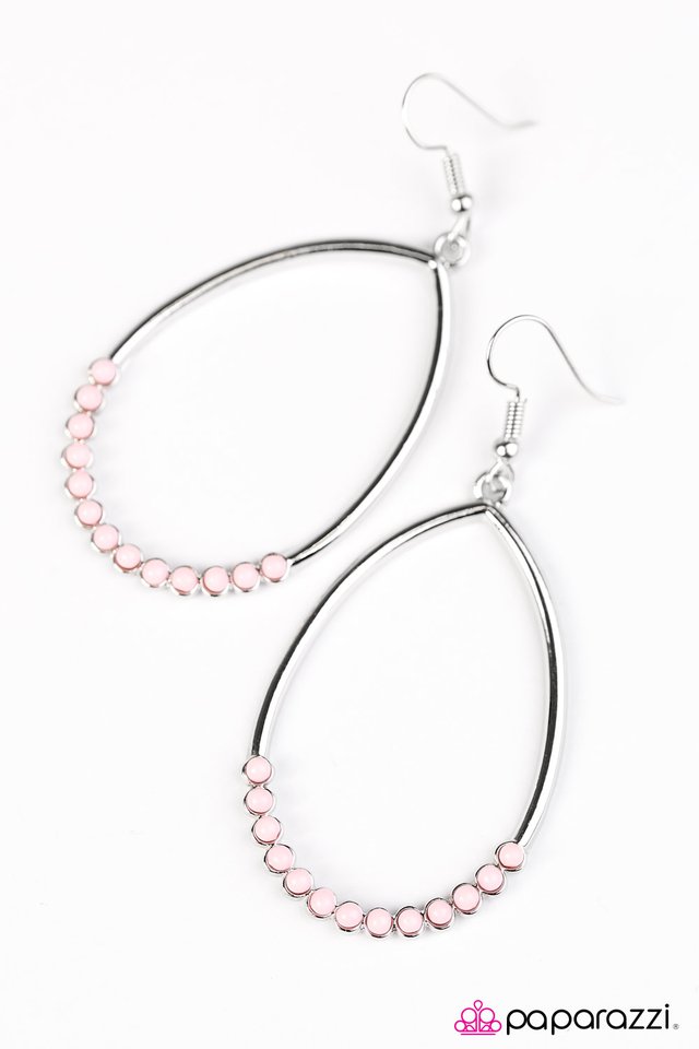 Paparazzi ♥ Its Raining, Its Pouring - Pink ♥ Earrings