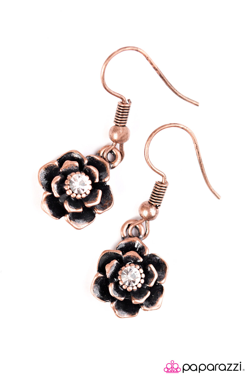 Paparazzi ♥ Where The Flowers Bloom - Copper ♥ Earrings-product_sku