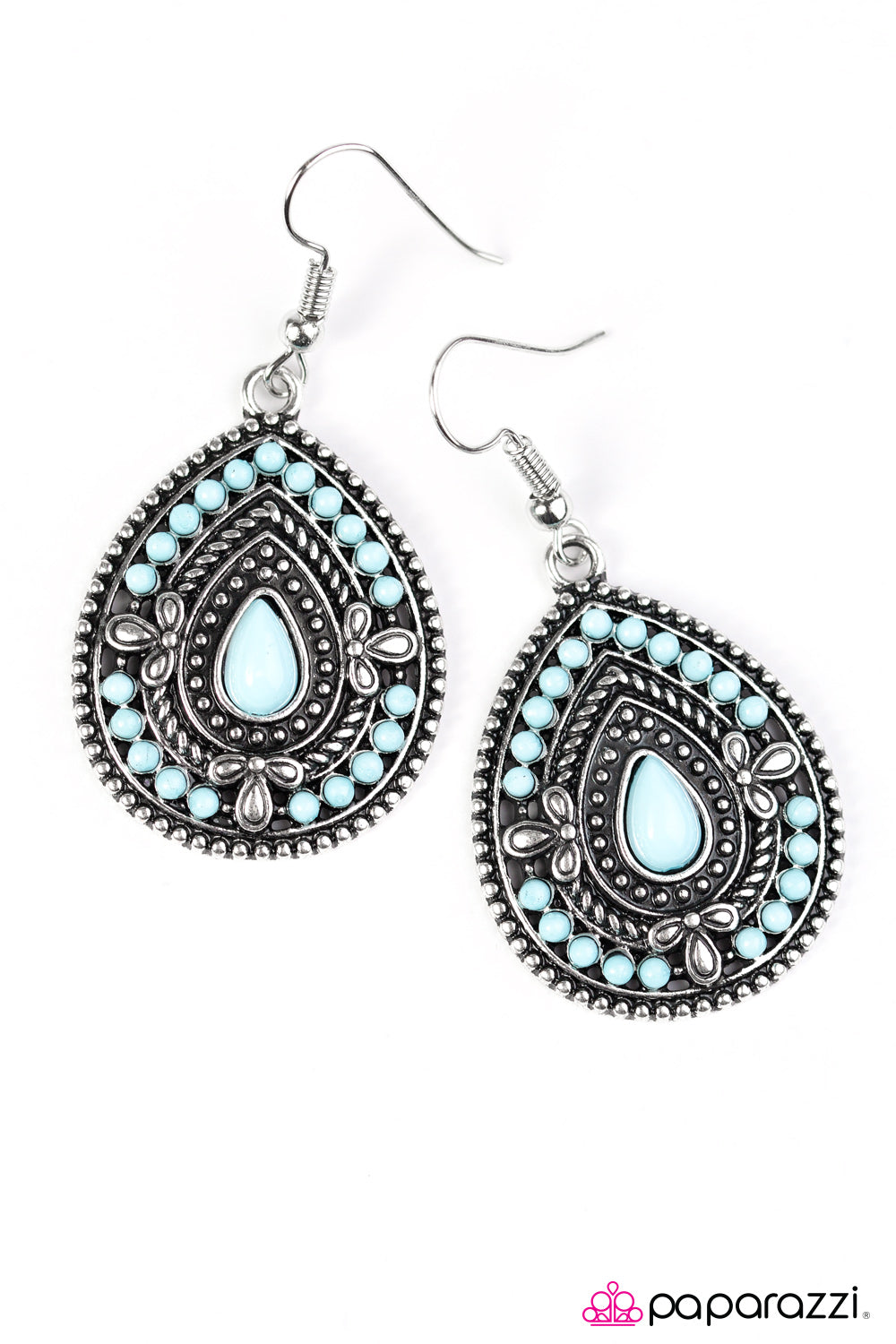 Paparazzi ♥ Dropping Daylight - Blue ♥ Earrings-product_sku